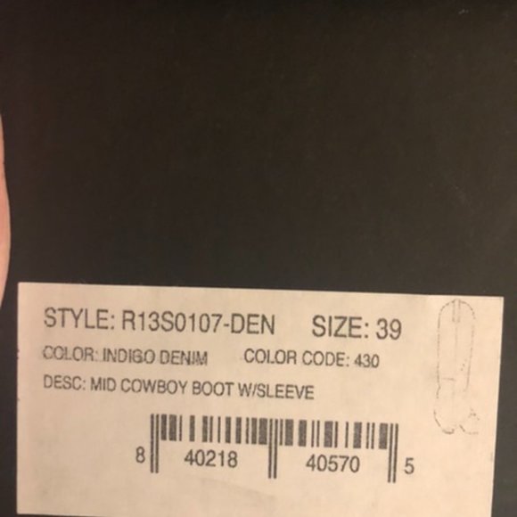 R13 Cowboy Boots - Picture 4 of 4